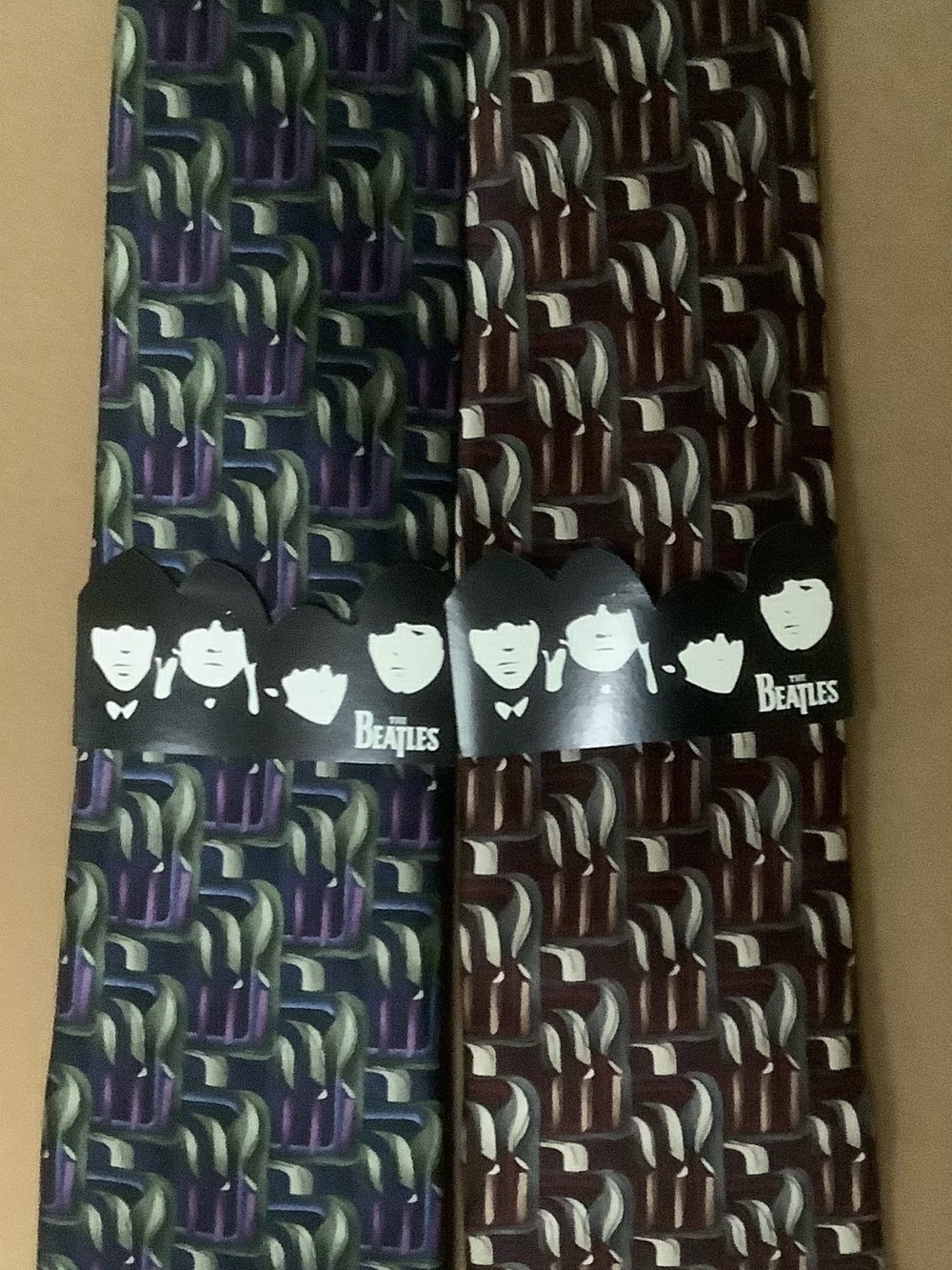 The Beatles “Birthday” Patterned Silk Tie Set New!